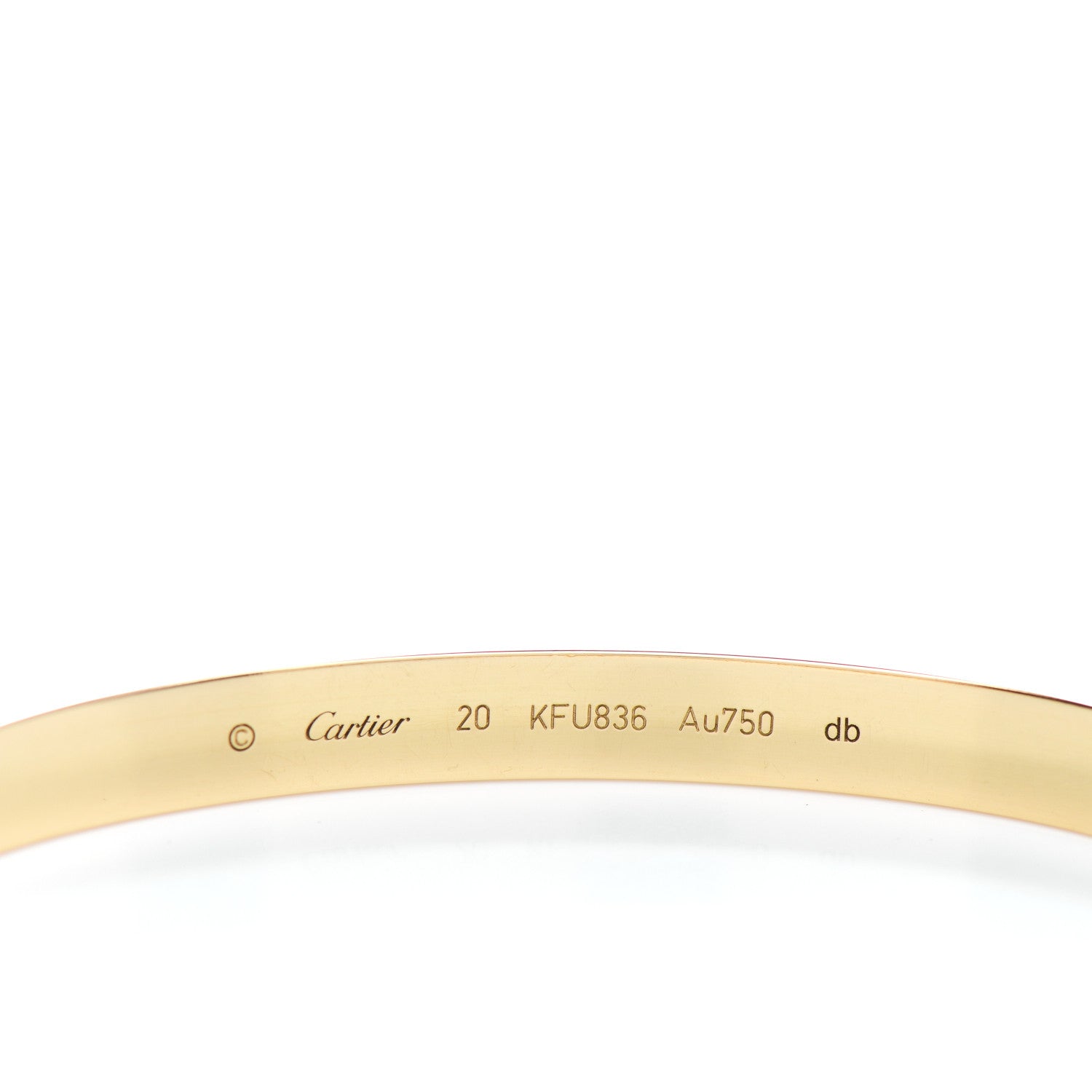 Cartier 18K Yellow Gold LOVE Bracelet 20 3 of 3