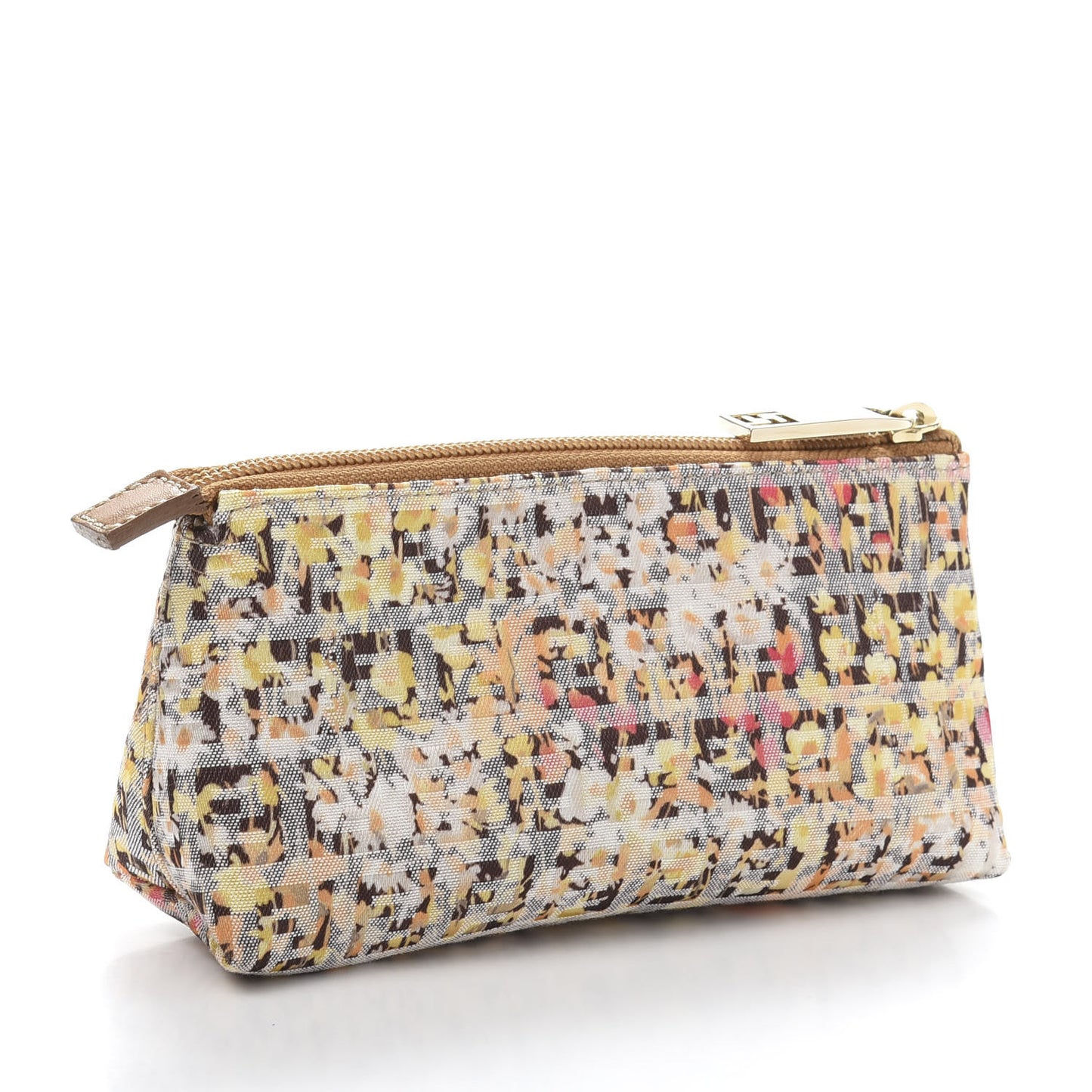 Zucchino Vitello Floral Forever Cosmetic Pouch Pesca Giallo Saddler