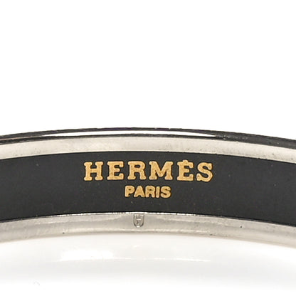 Hermes Enamel Printed Narrow Forest Animals Bracelet 70  Red 4 of 5