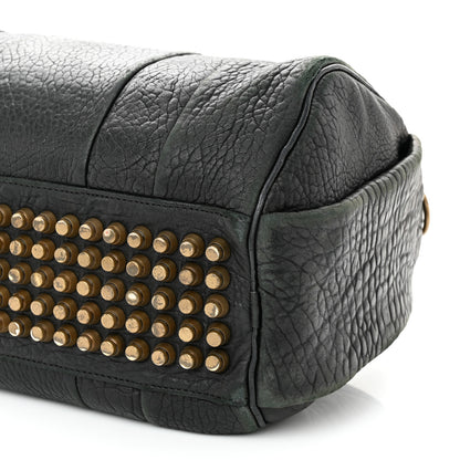 Alexander Wang Pebbled Lambskin Rocco Black Antique Brass Hardware 9 of 13