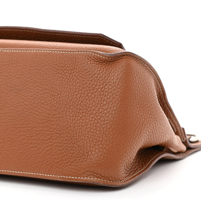 Hermes Taurillon Clemence Jypsiere 31 Gold 10 of 12