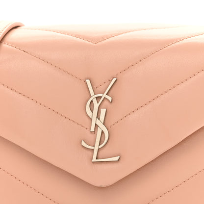 Saint Laurent Calfskin Y Quilted Monogram Toy Loulou Crossbody Bag Tender Pink 9 of 11