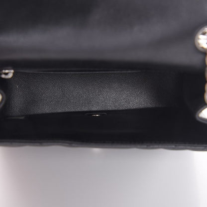 Chanel Lambskin Chevron Quilted Mini Square Flap Black 5 of 8