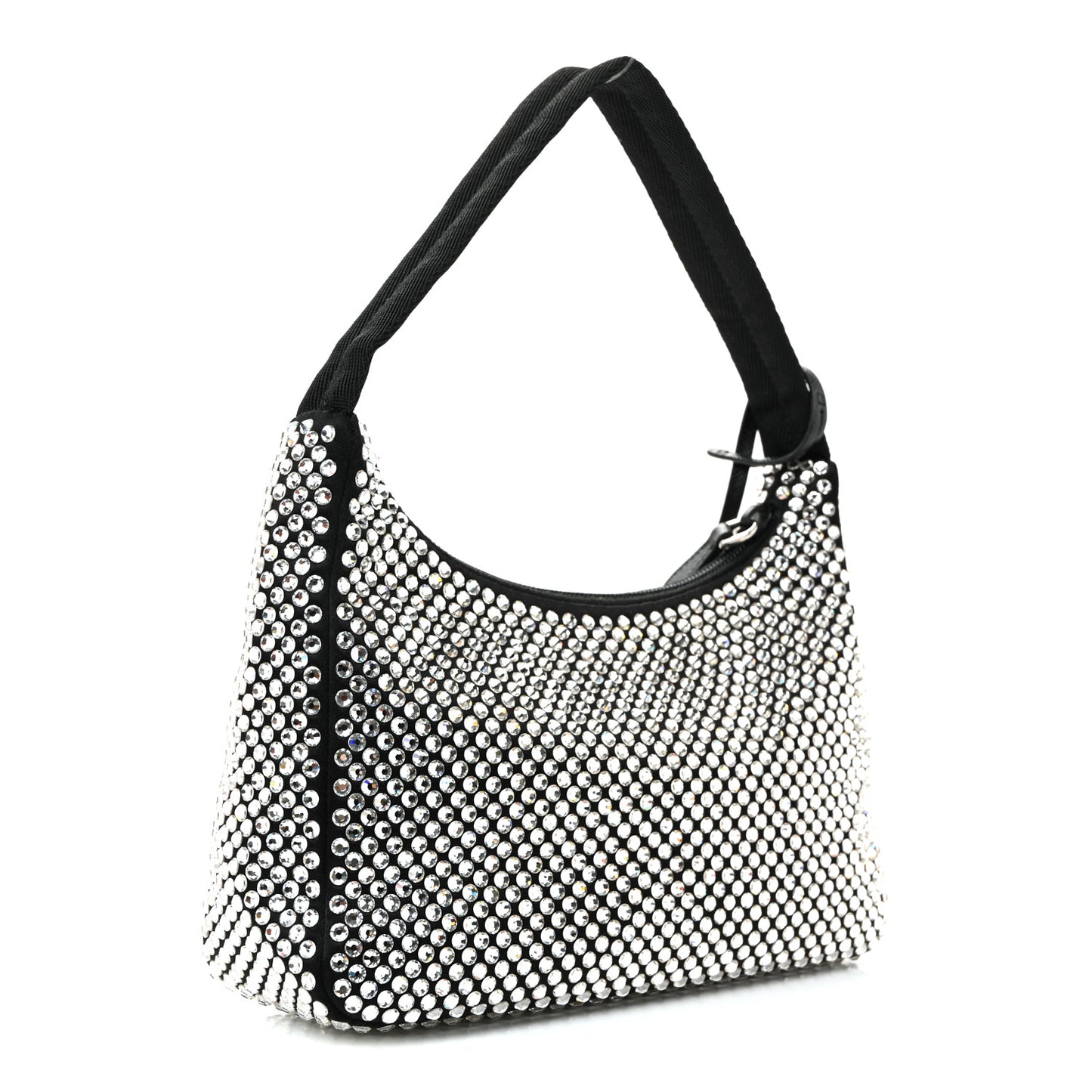 Satin Crystal Mini Re-Edition 2000 Bag Cristal