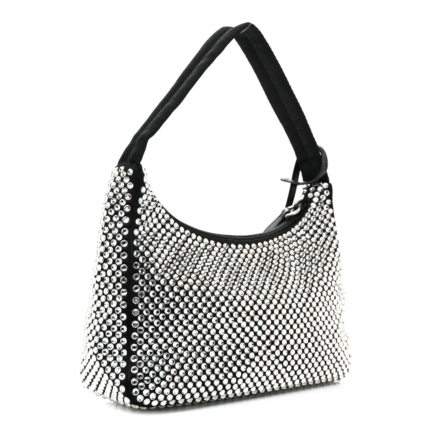 Prada Satin Crystal Mini Re-Edition 2000 Bag Cristal 3 of 11
