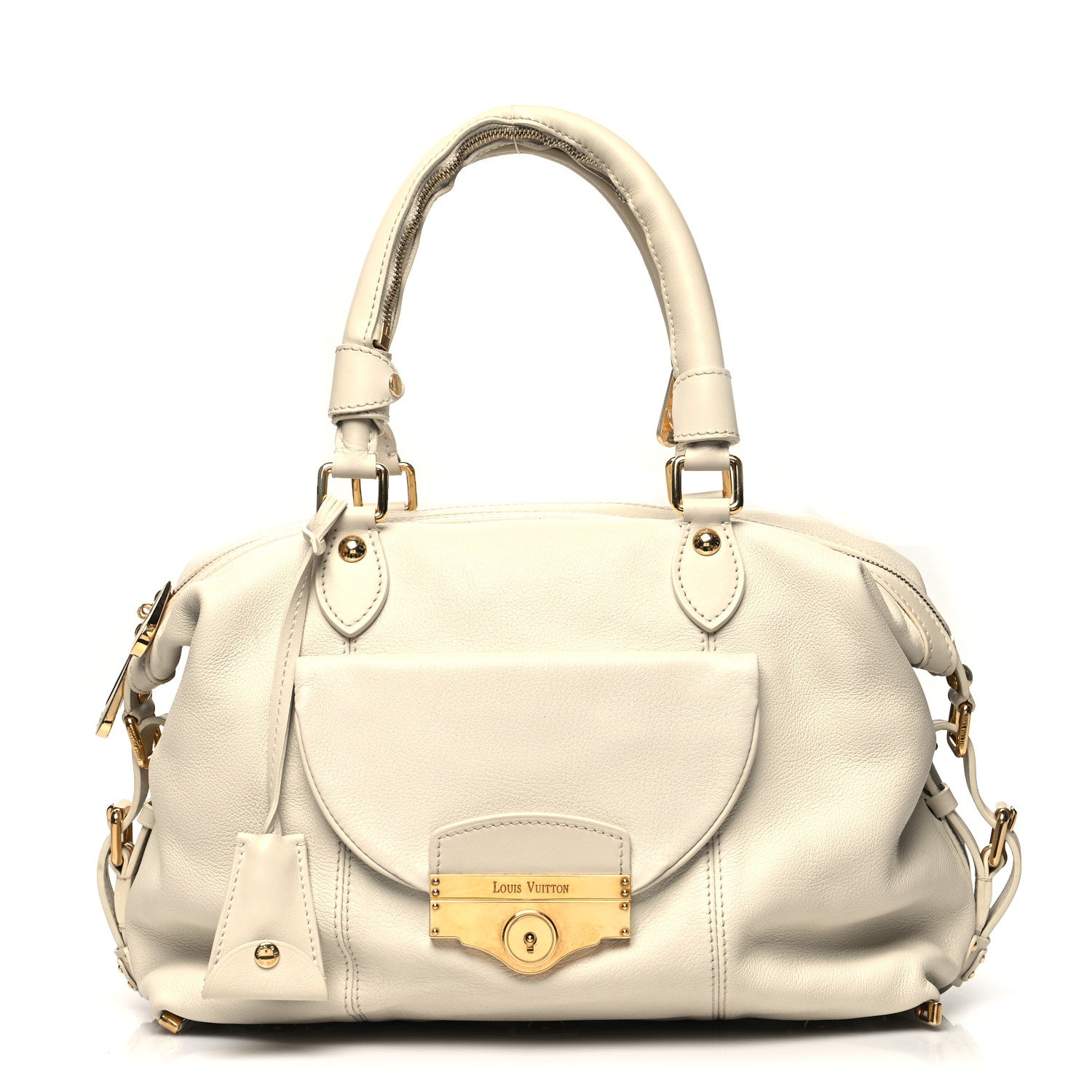 Louis Vuitton Calfskin Sac Louis White 1 of 13