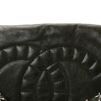 Chanel Calfskin Medium On the Bund Flap Dark Khaki 8 of 10