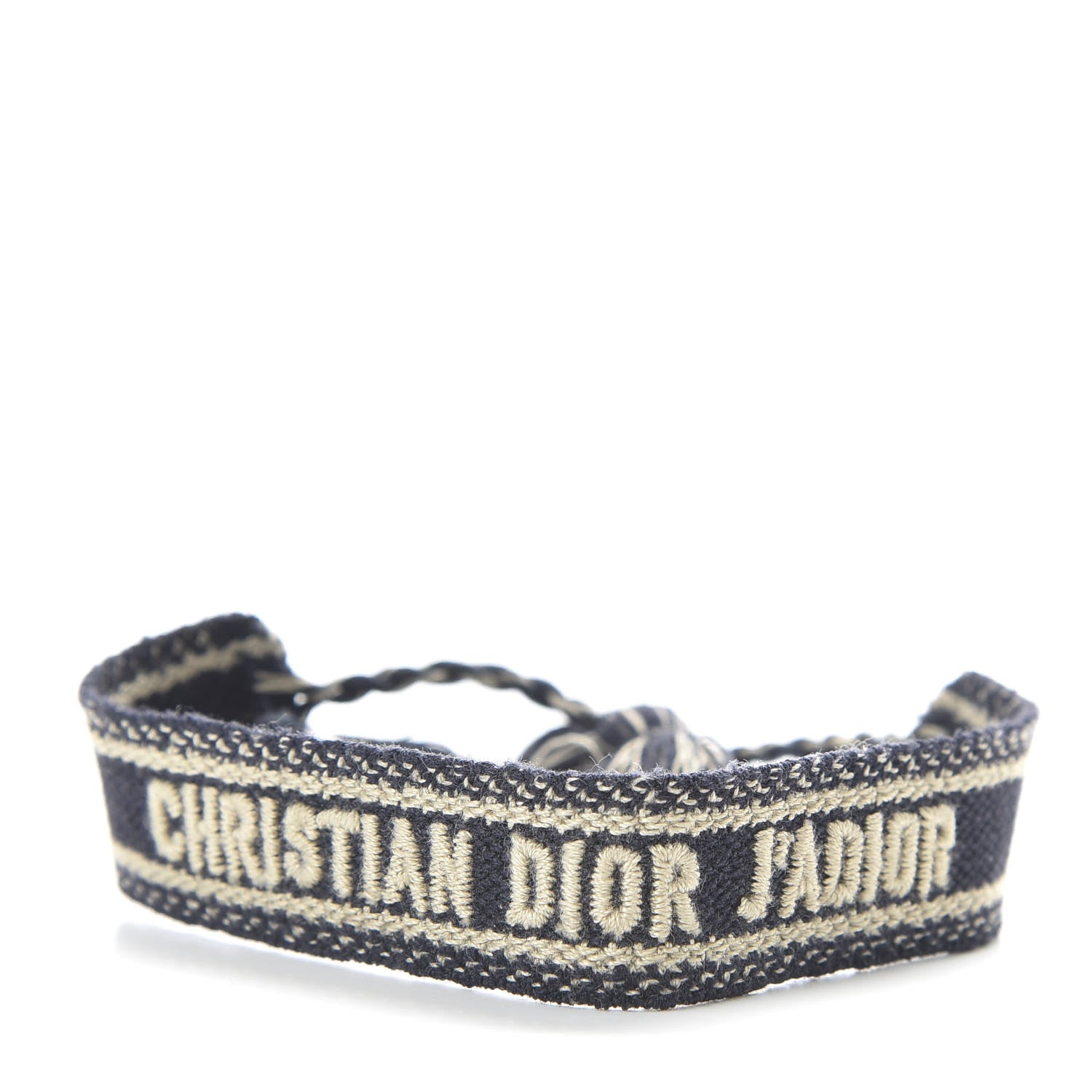 Christian Dior Woven Cotton J'Adior Friendship Bracelet Set Navy 4 of 6