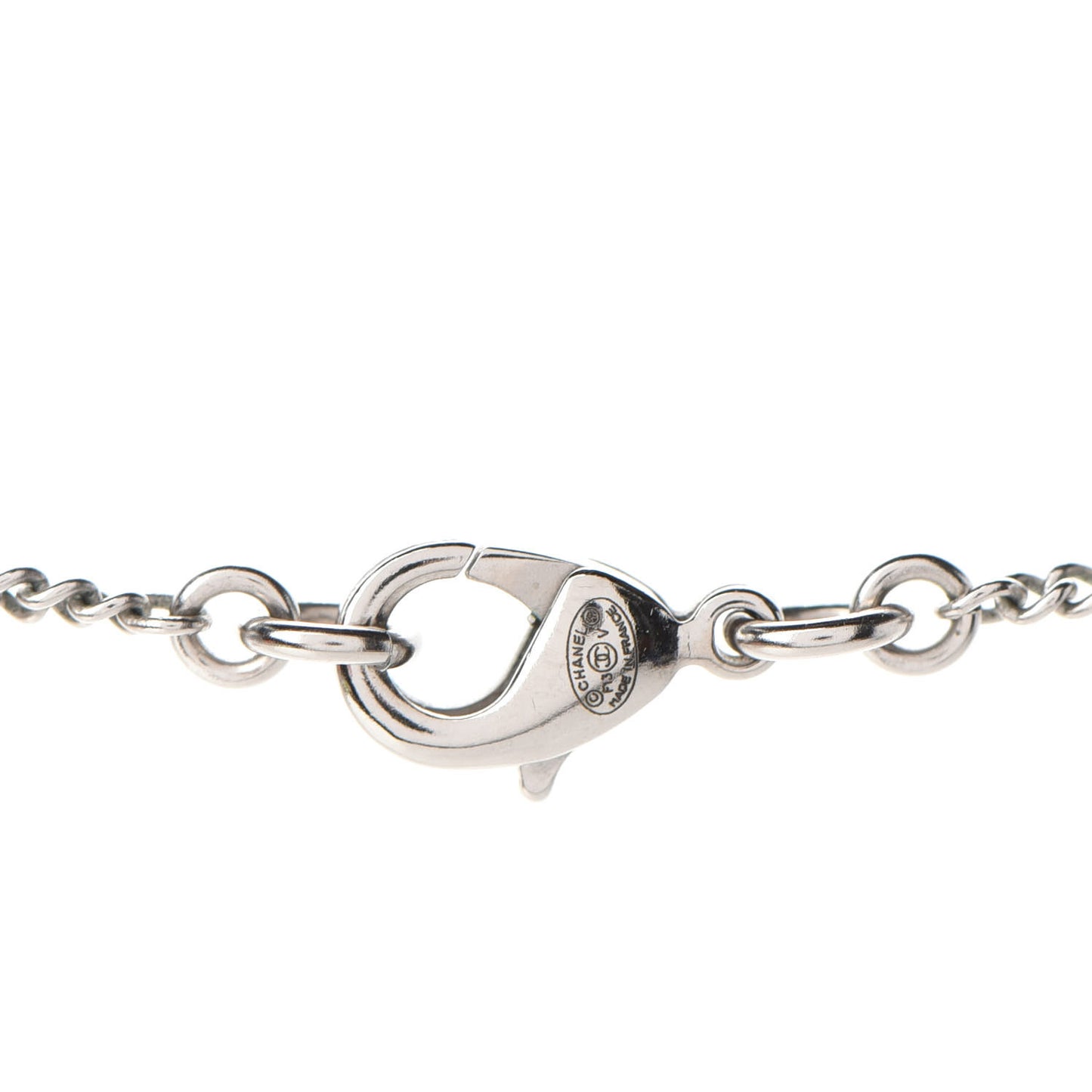 Crystal Timeless CC Necklace Silver