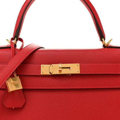 Hermes Epsom Kelly Sellier 28 Rouge Casaque 8 of 15