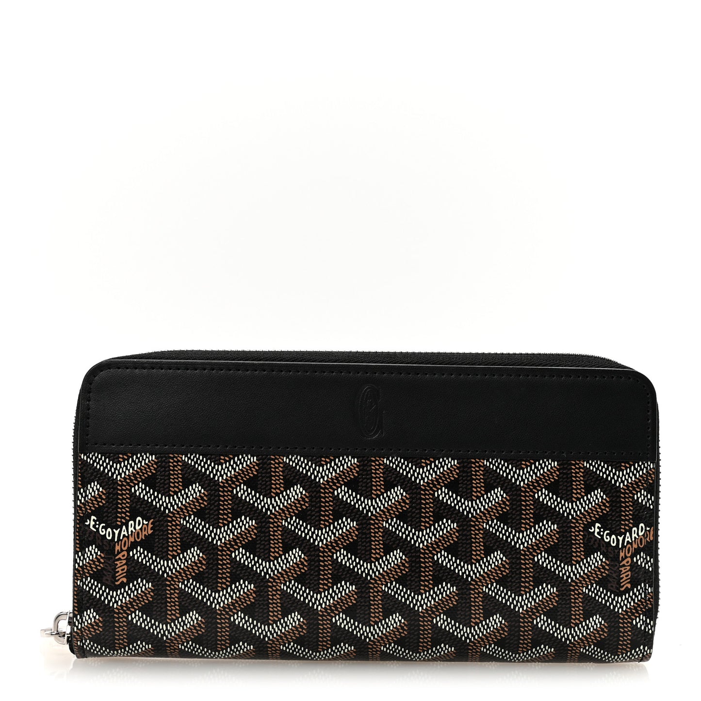 Goyardine Matignon Zip Around GM Wallet Black