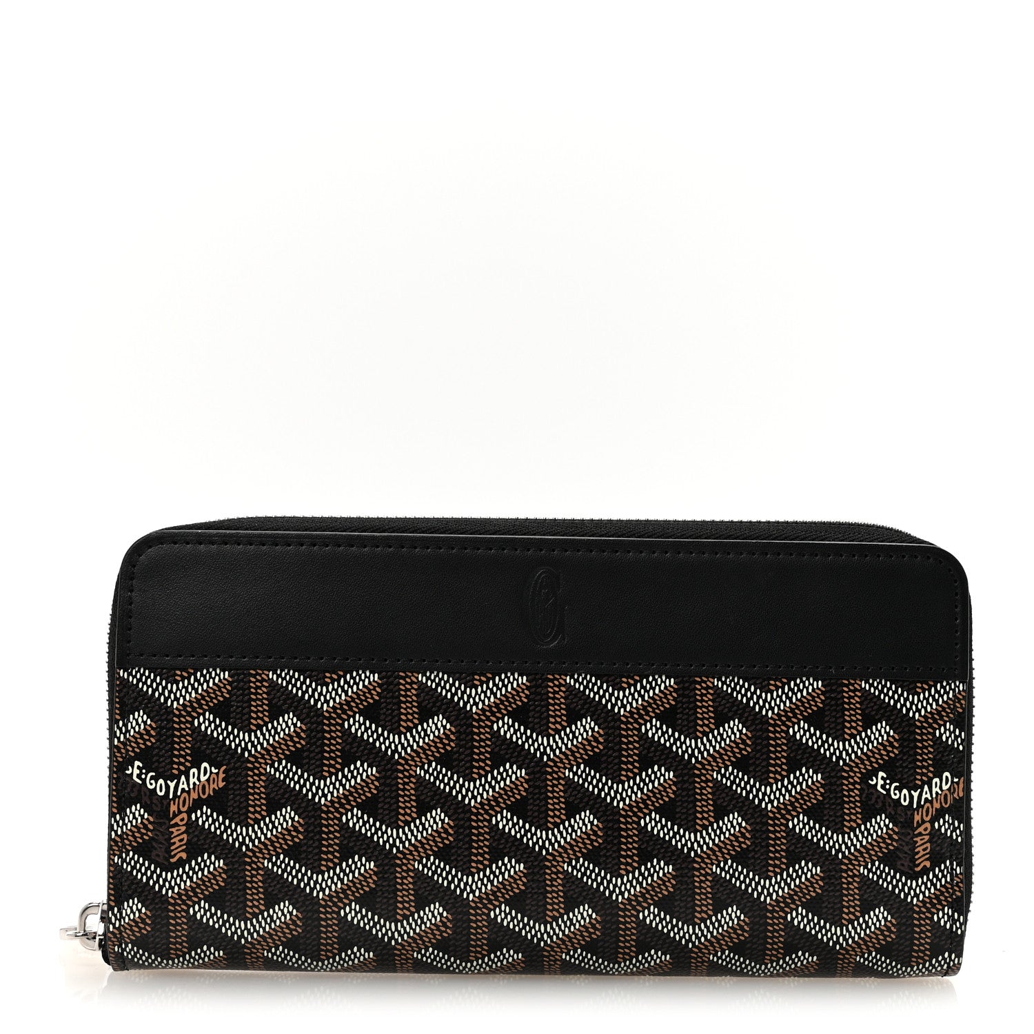 Goyard Goyardine Matignon Zip Around GM Wallet Black 1 of 7