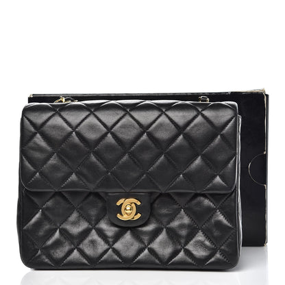 Chanel Lambskin Quilted Mini Square Flap Black 14 of 14