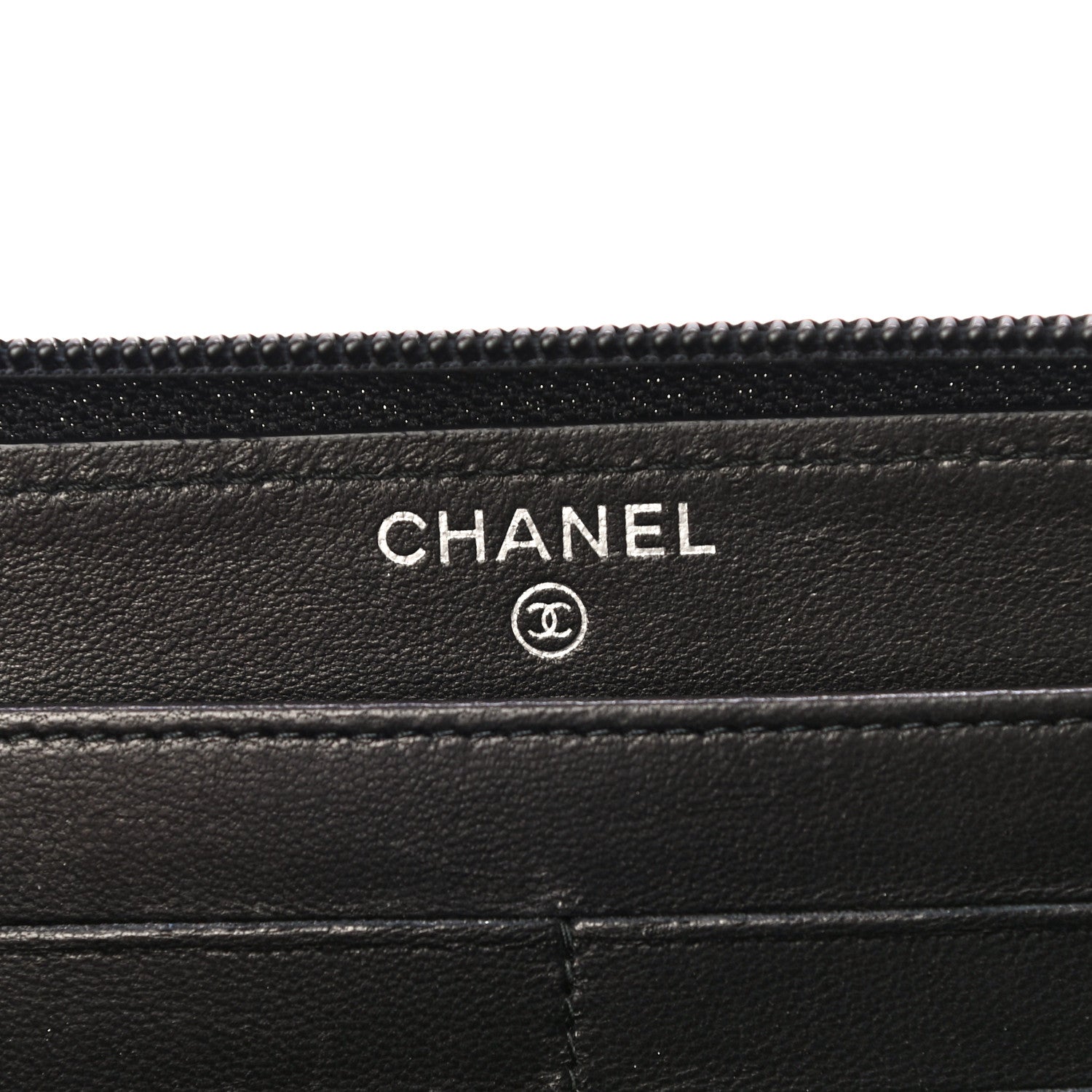 Chanel Caviar Quilted Boy Long Zip Around Wallet Black 6 of 11