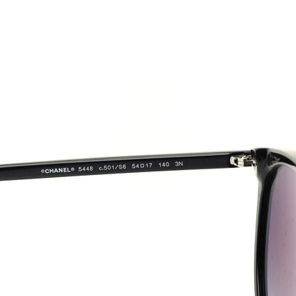 Chanel Acetate Pantos Cat Eye Sunglasses 5448 Black 5 of 7