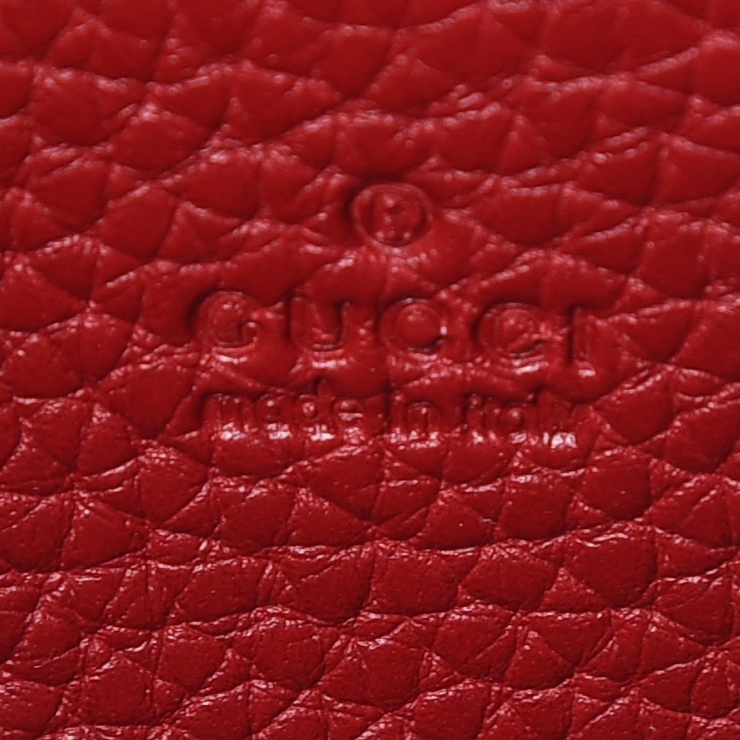 Gucci Calfskin GG Marmont Chain Wallet Vulcanic Red 6 of 8