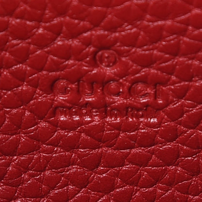 Gucci Calfskin GG Marmont Chain Wallet Vulcanic Red 6 of 8