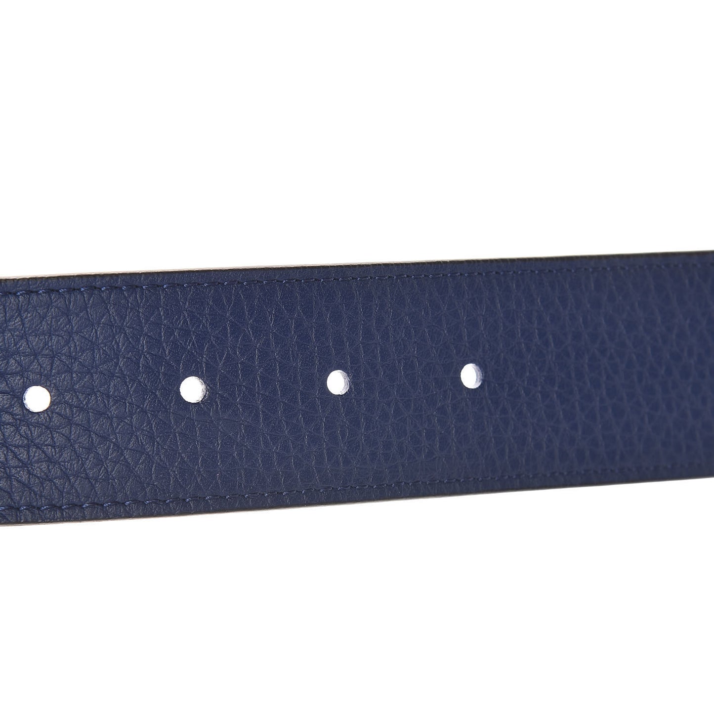 Taurillon Calfskin 40mm LV Initiales Reversible 90 36 Belt Blue