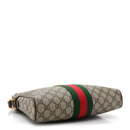 Gucci GG Supreme Monogram Web Medium Ophidia Messenger Bag Brown 4 of 10