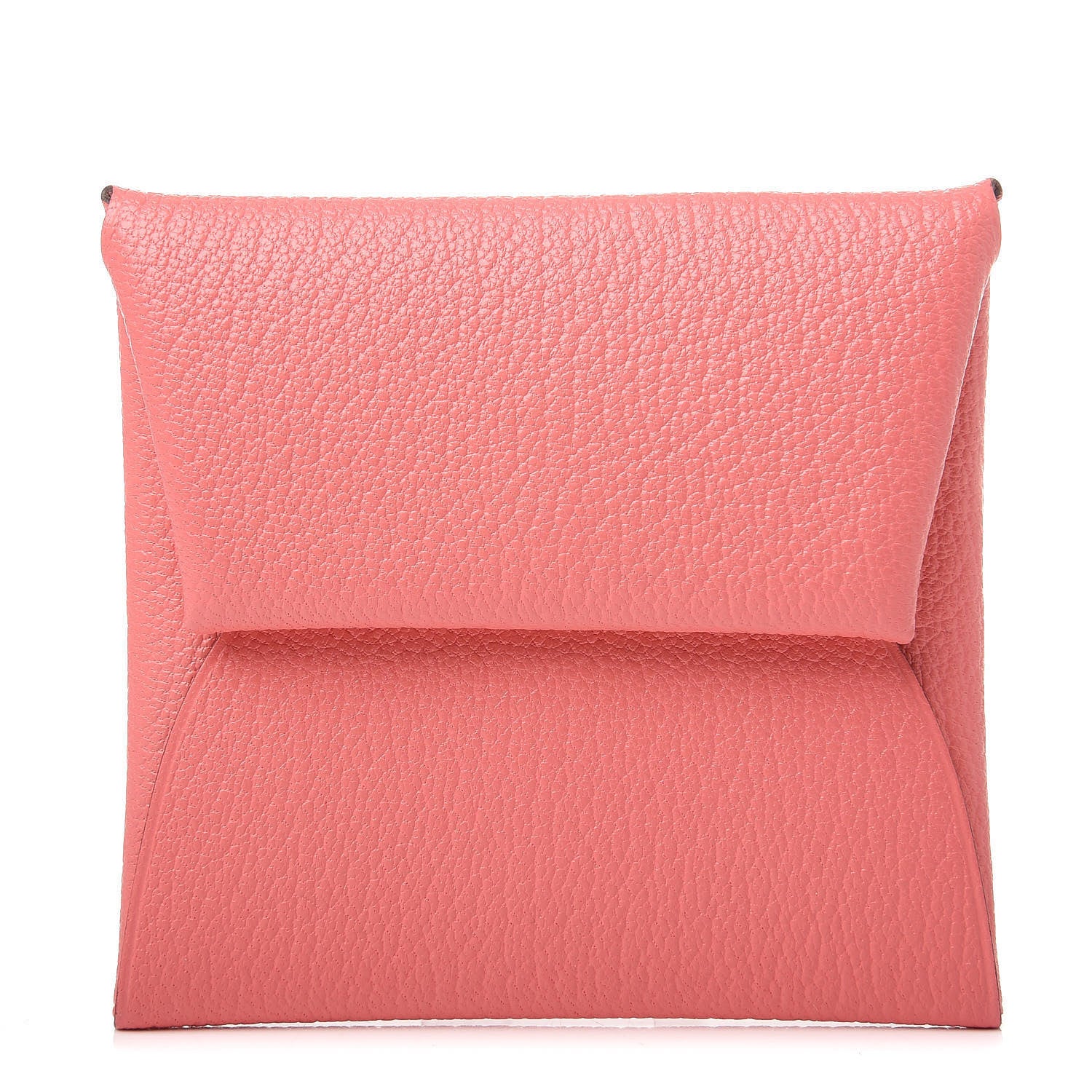 Hermes Chevre Mysore Bastia Coin Purse Rose Ete 1 of 10