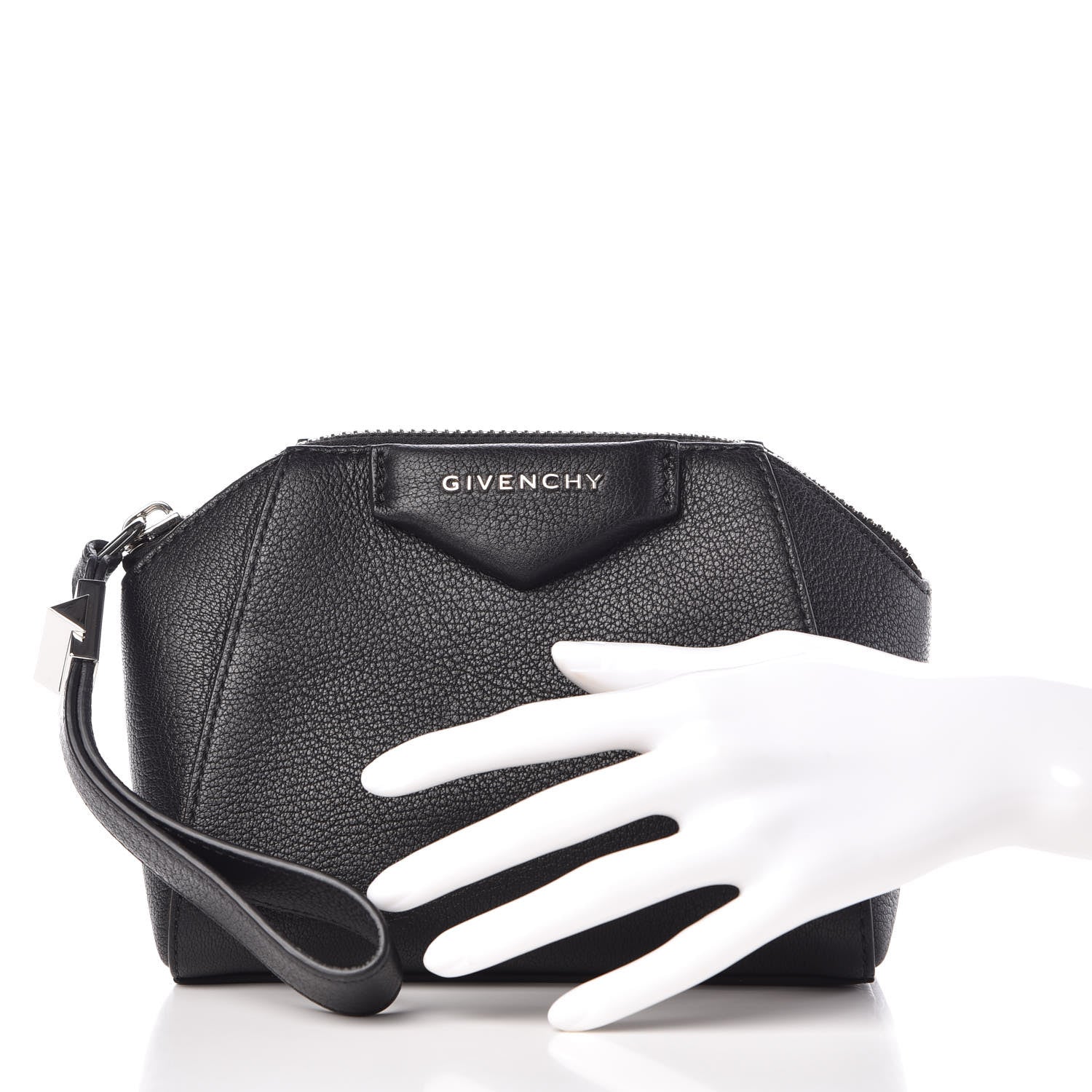 Givenchy Sugar Goatskin Small Antigona Beauty Wristlet Black 2 of 10
