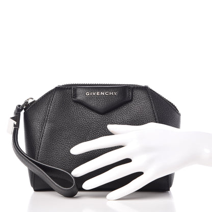 Givenchy Sugar Goatskin Small Antigona Beauty Wristlet Black 2 of 10