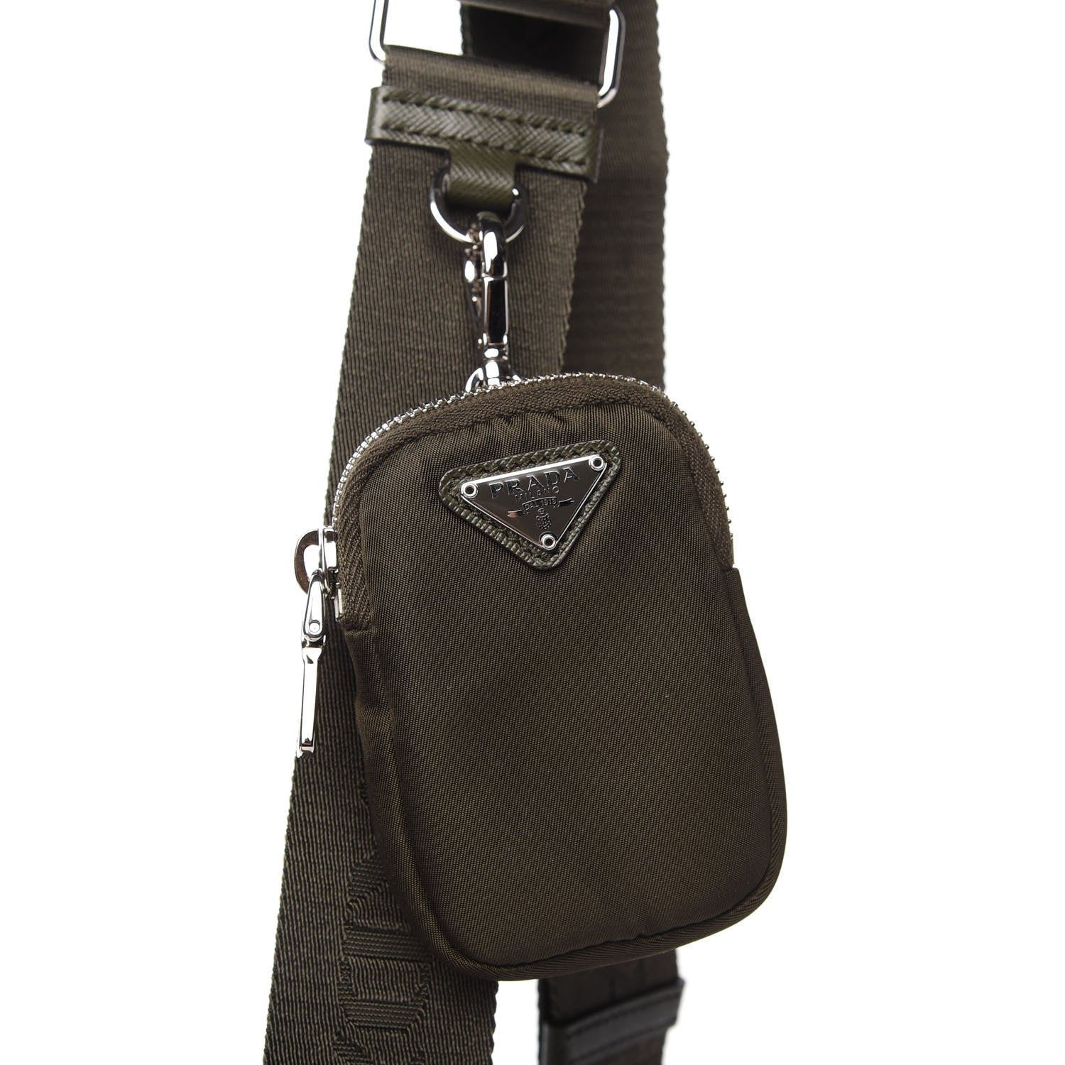 Prada Tessuto Nylon Saffiano Re-Edition 2005 Shoulder Bag Mimetico 12 of 12