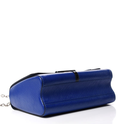 Louis Vuitton Epi Flamingo Twist Shoulder Bag MM Blue 4 of 10