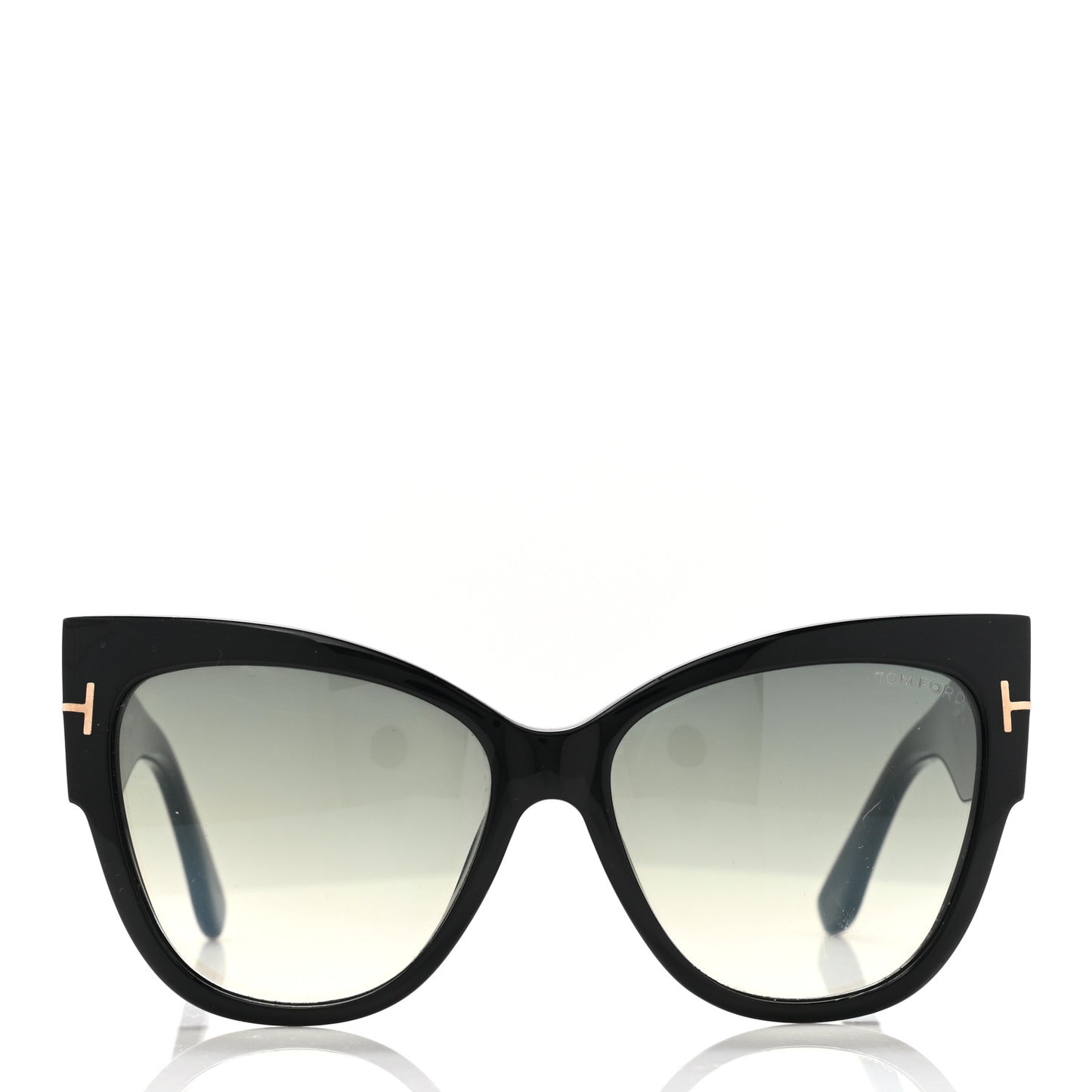 Acetate Anoushka Cat Eye Sunglasses TF371 Black