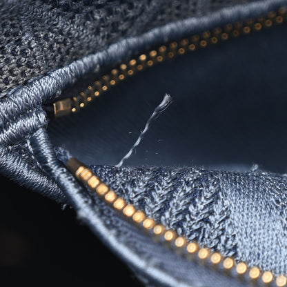 Christian Dior Canvas Embroidered Cannage Medium Lady D-Lite Denim Blue 14 of 14