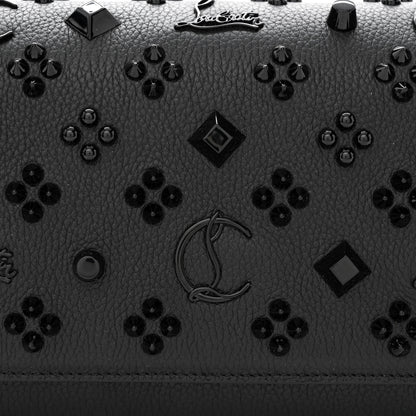 Christian Louboutin Calfskin Spikes Loubinthesky Paloma Clutch Black 8 of 10