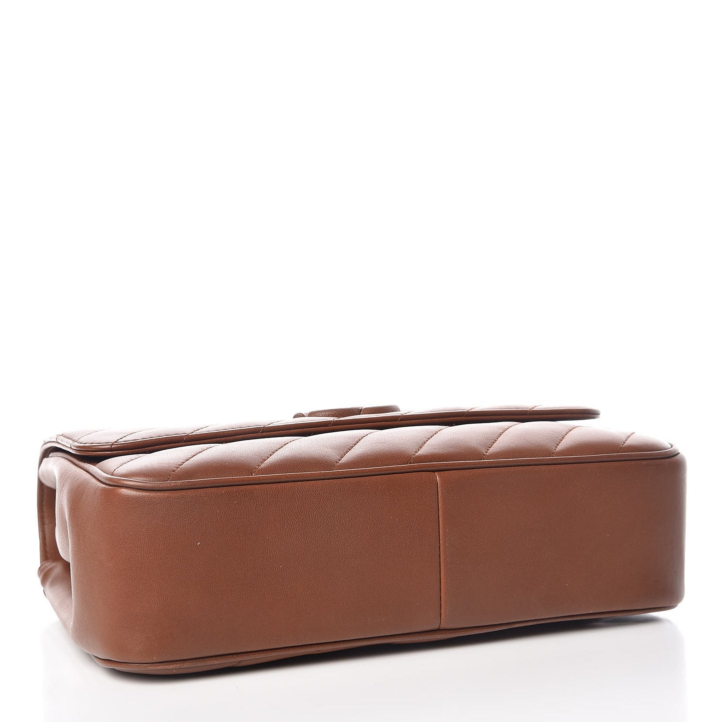 Lambskin Quilted Jumbo Coco Vintage Flap Brown