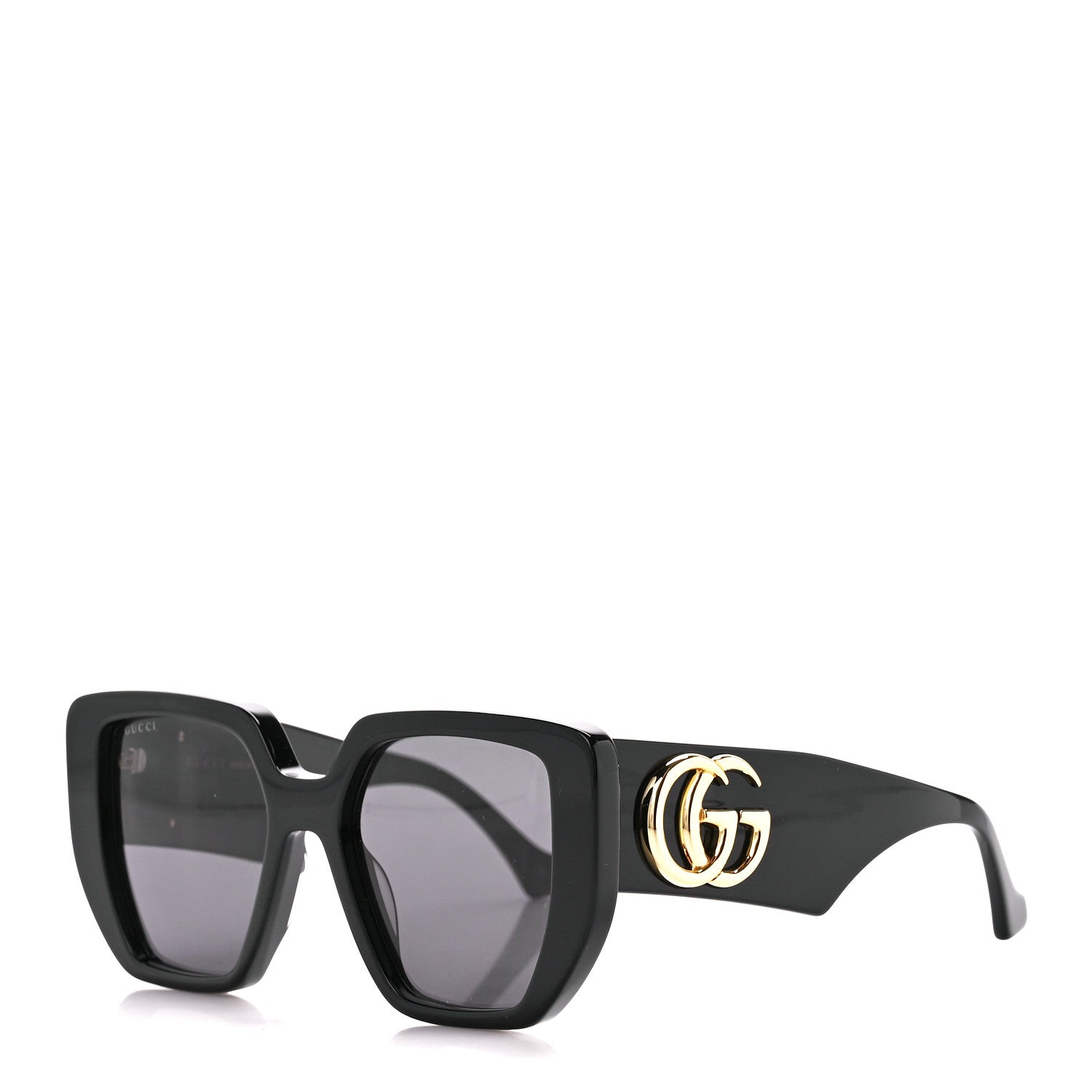 Gucci Acetate Square Frame Sunglasses GG0956S Black 1 of 9