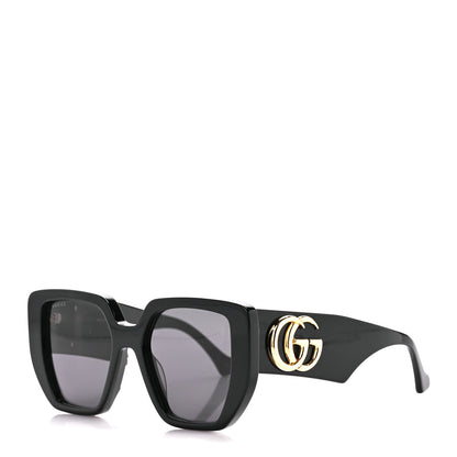 Gucci Acetate Square Frame Sunglasses GG0956S Black 1 of 9