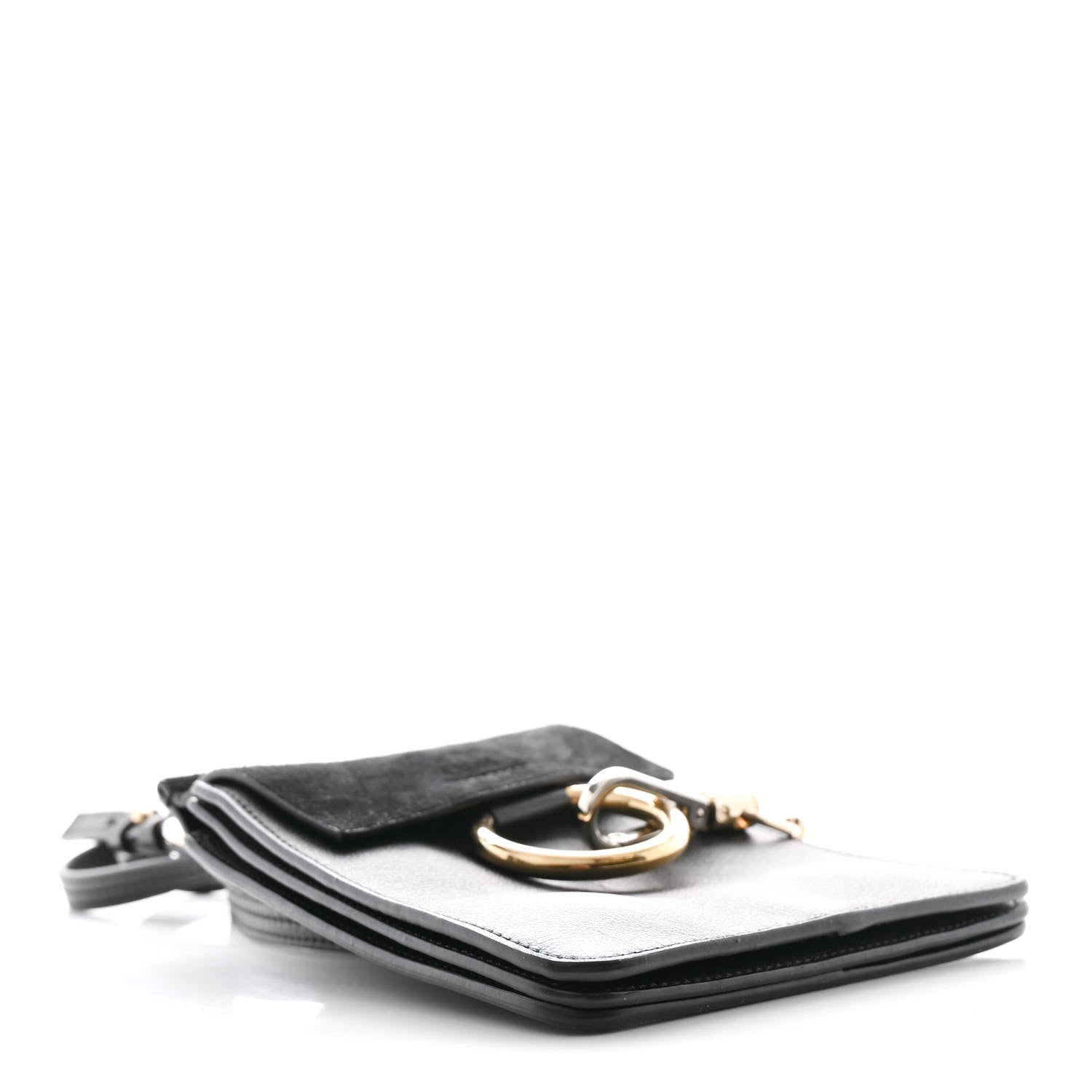Chloe Suede Calfskin Mini Faye Bracelet Bag Black 4 of 11