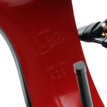 Christian Louboutin Nappa PVC Jonatina 100 Sandals 40.5 Black 6 of 9