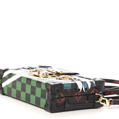 Louis Vuitton Damier Race Petite Malle Blue Vert 10 of 12