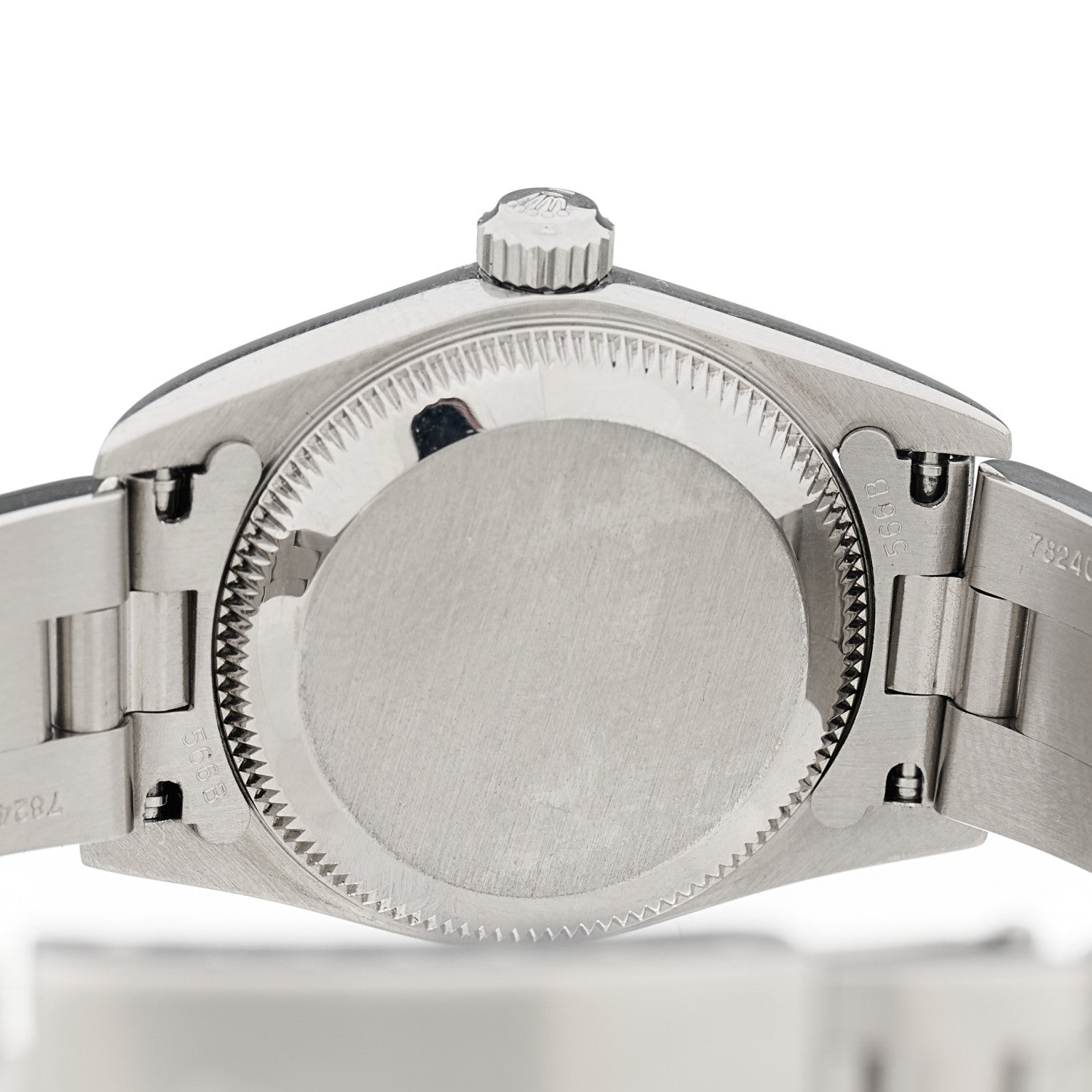 Rolex Stainless Steel 24mm Oyster Perpetual Watch Blue 76080 4 of 5