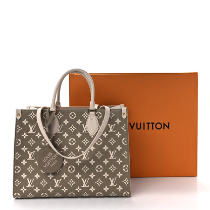 Louis Vuitton Empreinte Monogram Spring In The City Onthego MM Kaki Beige Cream 9 of 9