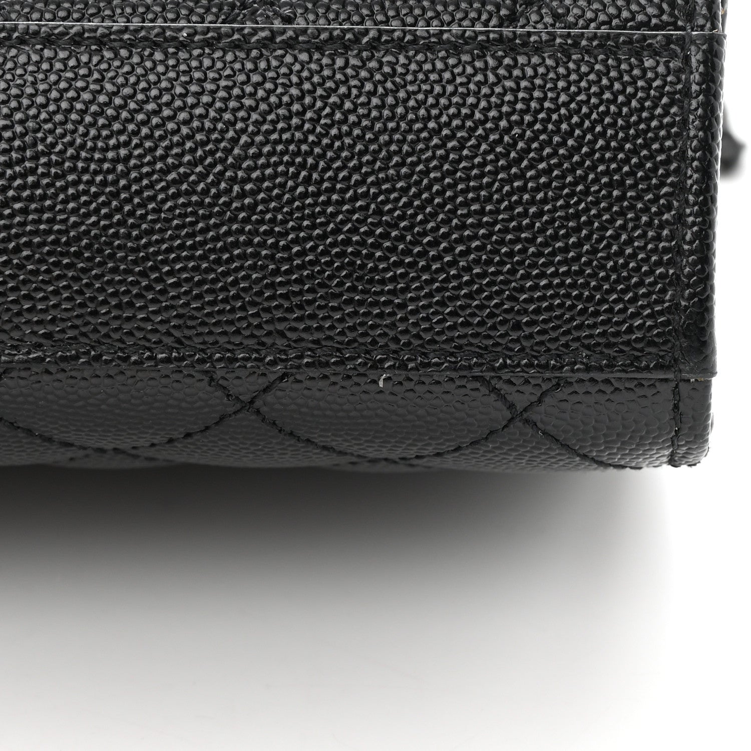 Saint Laurent Grain De Poudre Textured Mixed Matelasse Triquilt Small Monogram Monochrome Satchel Black 10 of 10