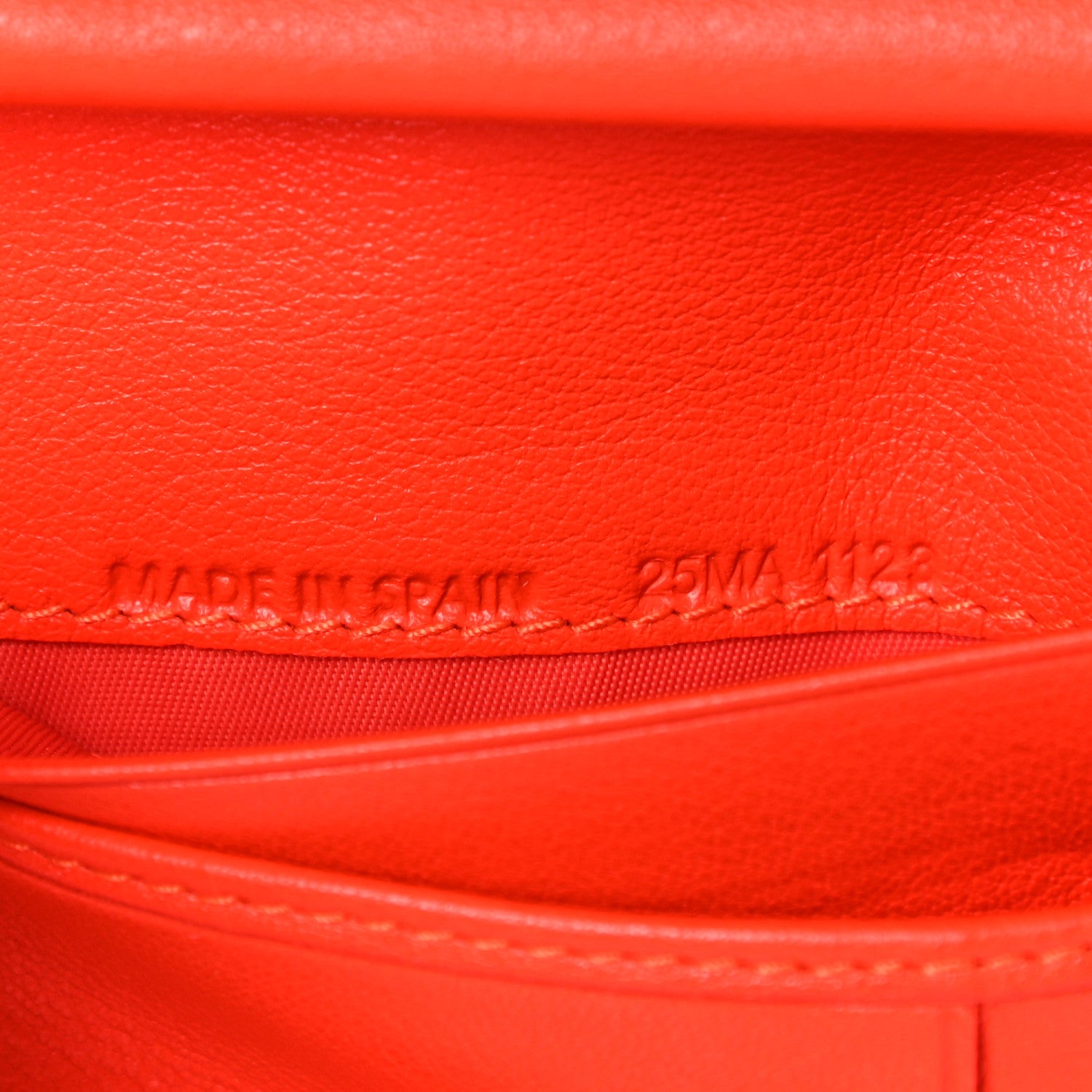 Christian Dior Calfskin Bi-Color Envelope Wallet Pink Orange 8 of 13