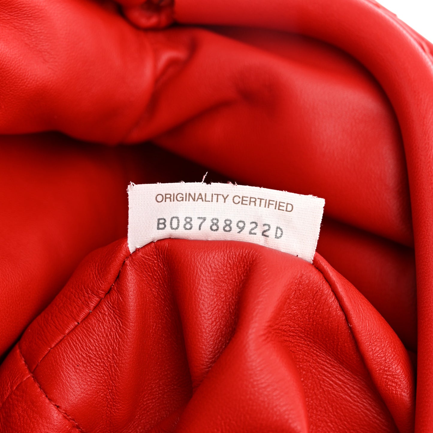 Nappa Intrecciato The Mini Pouch Bright Red