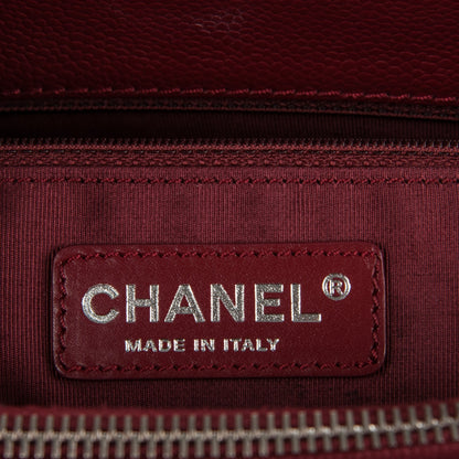 Chanel Caviar Quilted Grand Shopping Tote GST Red 6 of 7