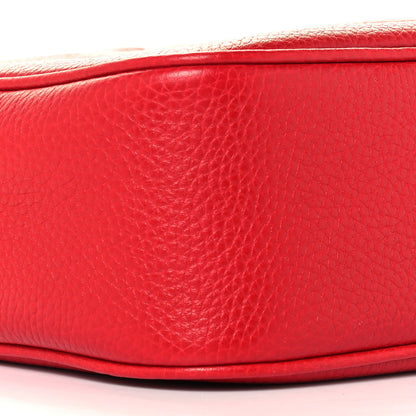 Gucci Pebbled Calfskin Small Soho Disco Bag Vibrant Red 9 of 10