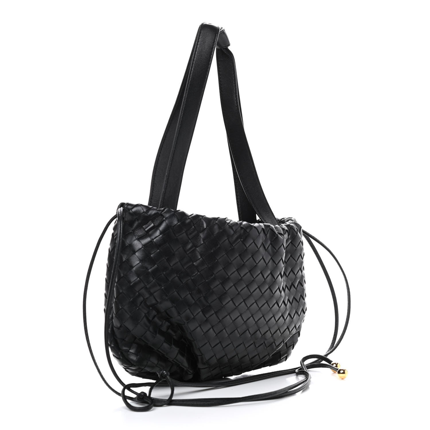 Bottega Veneta Nappa Intrecciato Small Bulb Black 2 of 8