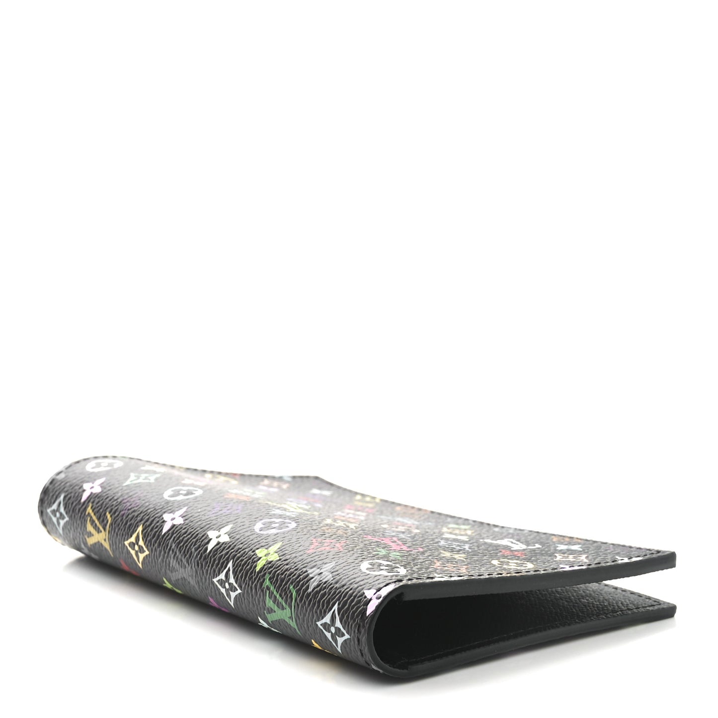 LV X TM Monogram Multicolor Passport Cover Black