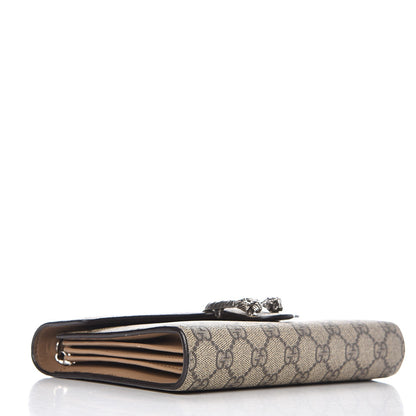 Gucci GG Supreme Monogram Mini Dionysus Chain Wallet Beige Taupe 4 of 8