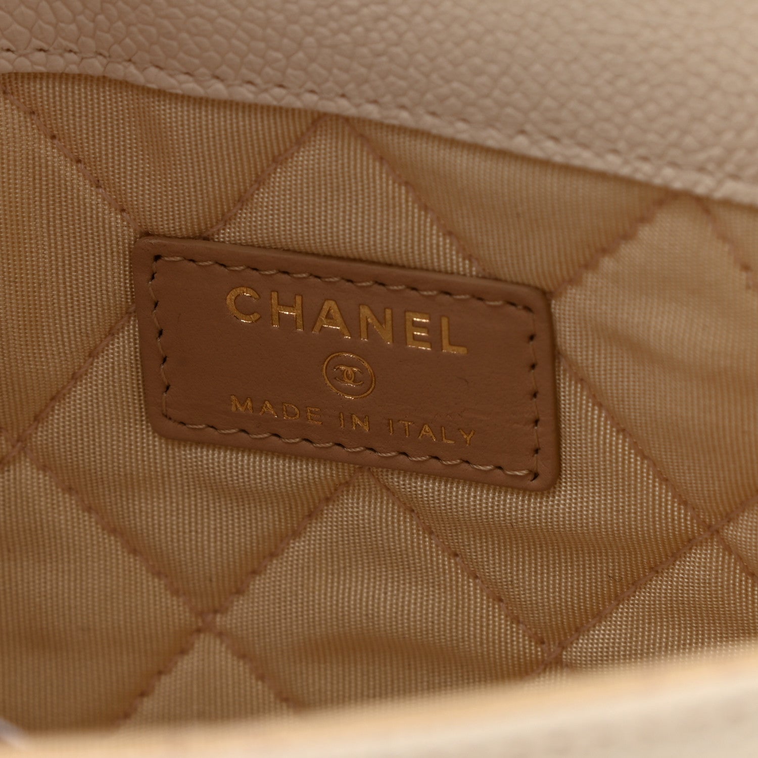 Chanel Grained Calfskin Quilted Cuba Clutch White 6 of 8
