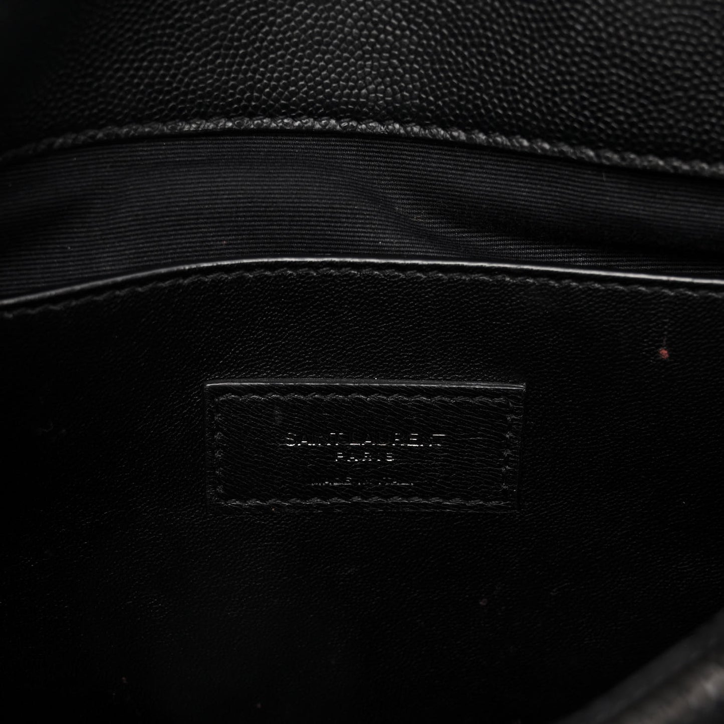 Grain De Poudre Medium West Hollywood Monogram Fold-Over Black