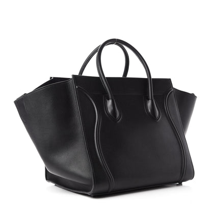 Celine Smooth Calfskin Medium Phantom Luggage Black 3 of 12